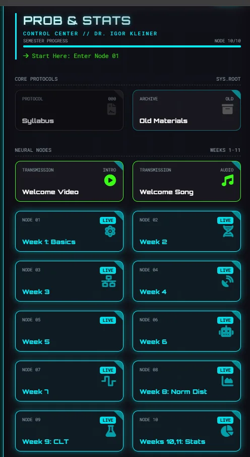 Probability control center